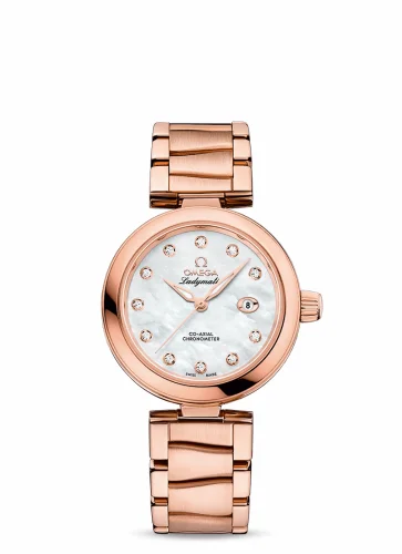 Omega LadyMatic Co-Axial 34 Sedna Gold / MOP / Bracelet 425.60.34.20.55.004 (42560342055004)